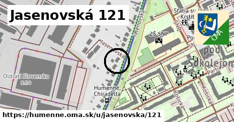 Jasenovská 121, Humenné