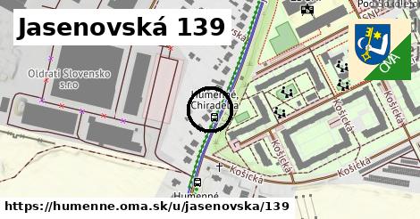 Jasenovská 139, Humenné