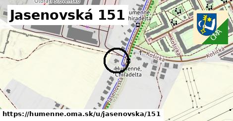 Jasenovská 151, Humenné