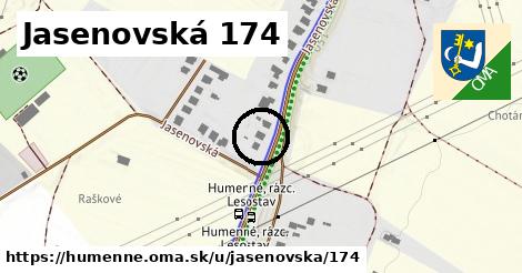 Jasenovská 174, Humenné