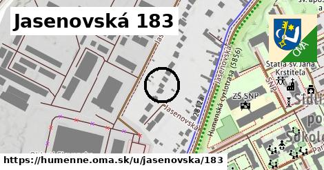 Jasenovská 183, Humenné