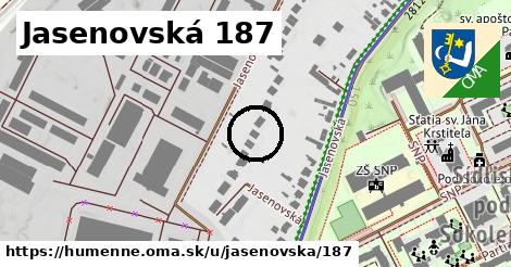 Jasenovská 187, Humenné