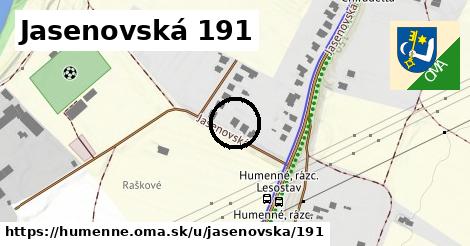 Jasenovská 191, Humenné