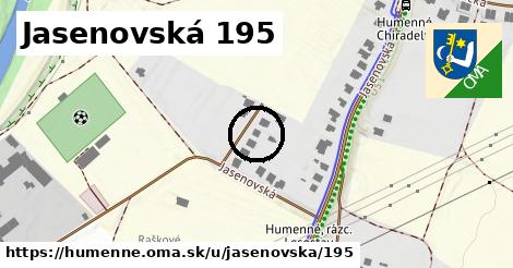 Jasenovská 195, Humenné