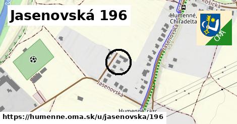 Jasenovská 196, Humenné