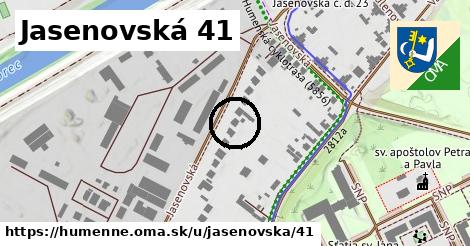 Jasenovská 41, Humenné