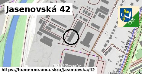 Jasenovská 42, Humenné