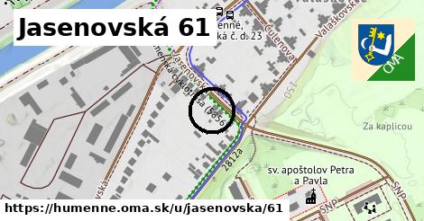 Jasenovská 61, Humenné