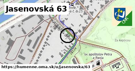 Jasenovská 63, Humenné