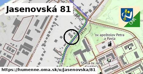 Jasenovská 81, Humenné