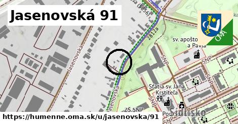 Jasenovská 91, Humenné