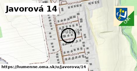 Javorová 14, Humenné