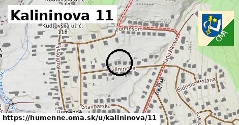 Kalininova 11, Humenné