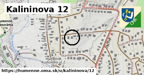 Kalininova 12, Humenné