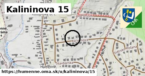 Kalininova 15, Humenné