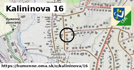 Kalininova 16, Humenné