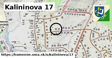 Kalininova 17, Humenné