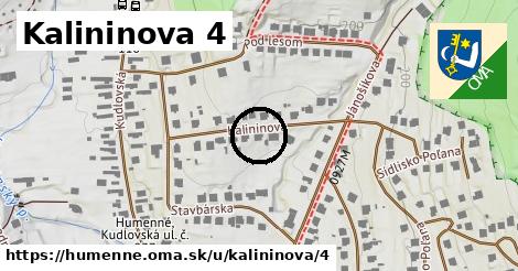 Kalininova 4, Humenné