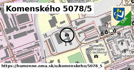 Komenského 5078/5, Humenné