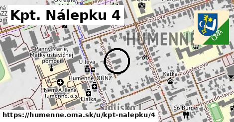 Kpt. Nálepku 4, Humenné