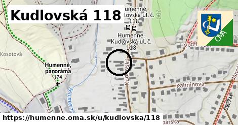 Kudlovská 118, Humenné