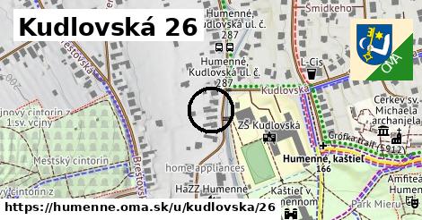 Kudlovská 26, Humenné