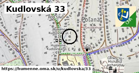 Kudlovská 33, Humenné