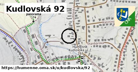 Kudlovská 92, Humenné