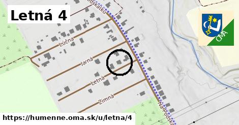 Letná 4, Humenné