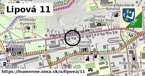 Lipová 11, Humenné