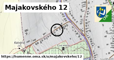 Majakovského 12, Humenné