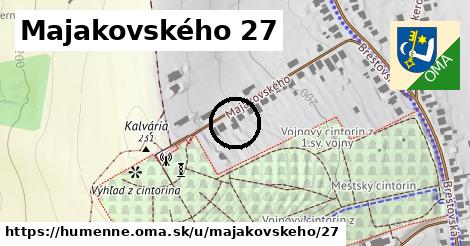 Majakovského 27, Humenné