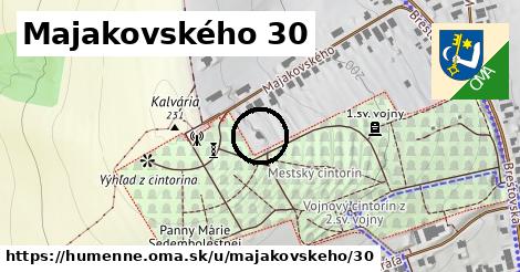 Majakovského 30, Humenné