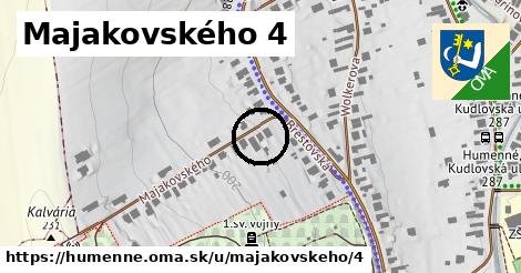 Majakovského 4, Humenné