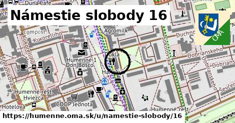 Námestie slobody 16, Humenné