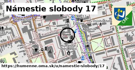 Námestie slobody 17, Humenné