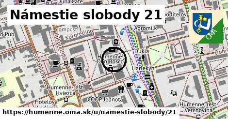 Námestie slobody 21, Humenné