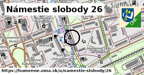 Námestie slobody 26, Humenné