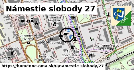 Námestie slobody 27, Humenné