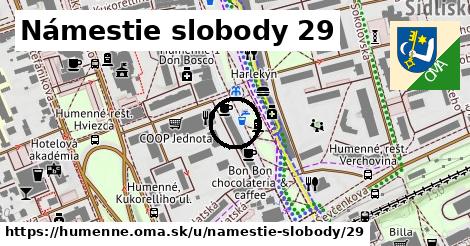 Námestie slobody 29, Humenné