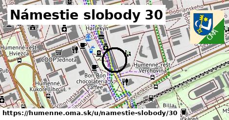 Námestie slobody 30, Humenné