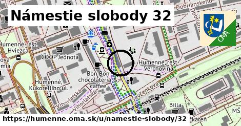 Námestie slobody 32, Humenné