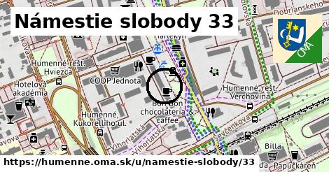 Námestie slobody 33, Humenné