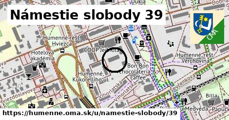 Námestie slobody 39, Humenné