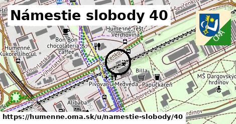 Námestie slobody 40, Humenné