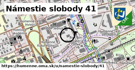 Námestie slobody 41, Humenné