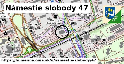 Námestie slobody 47, Humenné