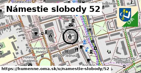 Námestie slobody 52, Humenné