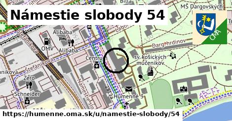 Námestie slobody 54, Humenné