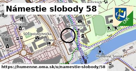 Námestie slobody 58, Humenné